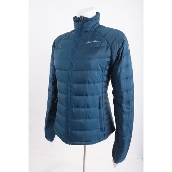 Eddie Bauer First Ascent Stormdown 800 Womens Down Puffer Coat Jacket XS Blue - Picture 3 of 8
